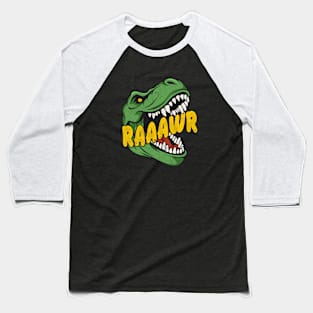 Dinosaur T-Rex raaawr Baseball T-Shirt